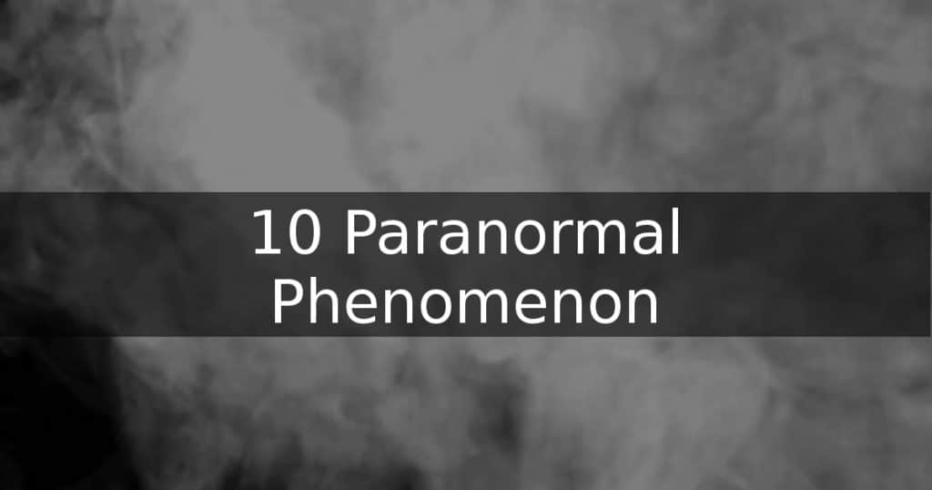 What is paranormal phenomena