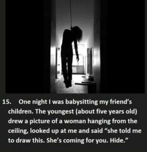 scary things kids have said to babby sitters